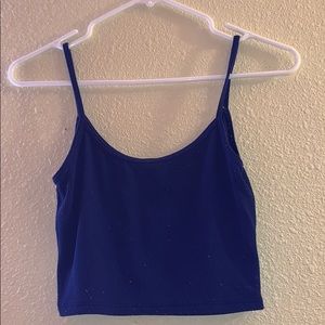 brandy melville royal blue tank!